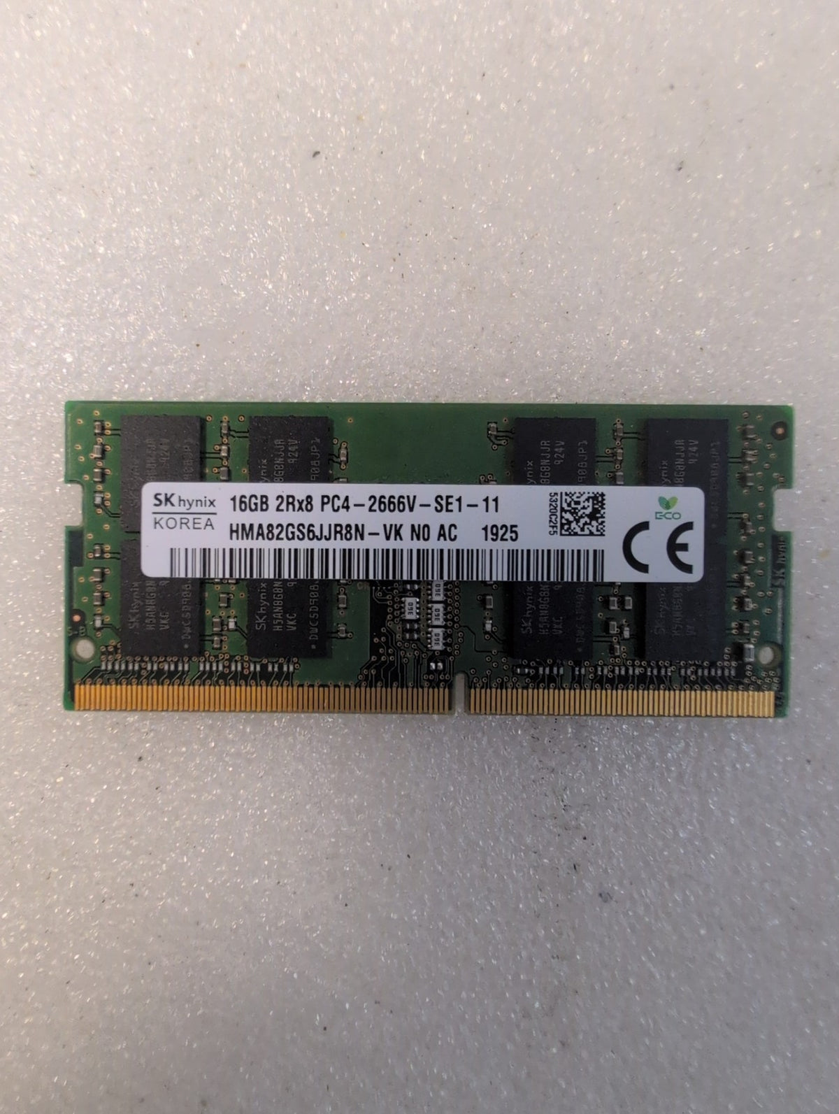 🎸 SK hynix HMA82GS6JJR8N-VK 16GB DDR4 SODIMM PC4-2666V 2Rx8 HP Laptop RAM