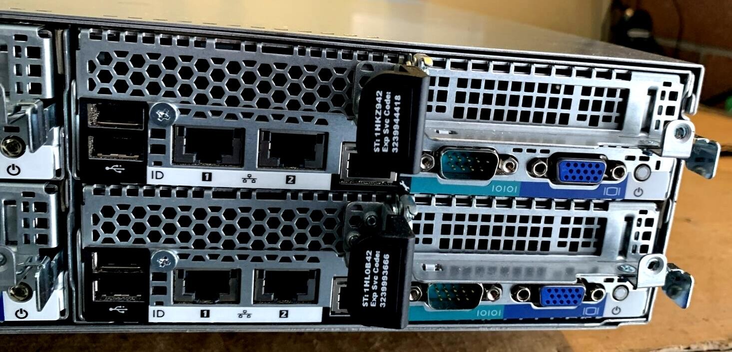 Dell PowerEdge C6220 II 4 Node 24 Port (8x) Xeon E5-2680 v2 / 512GB RAM / 2x PSU