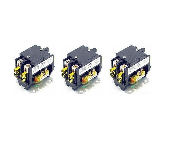 3x CN-PBC402-24V Yuco Definite Purpose 40A 2P AC/Heating/AIR Conditioning/HVAC