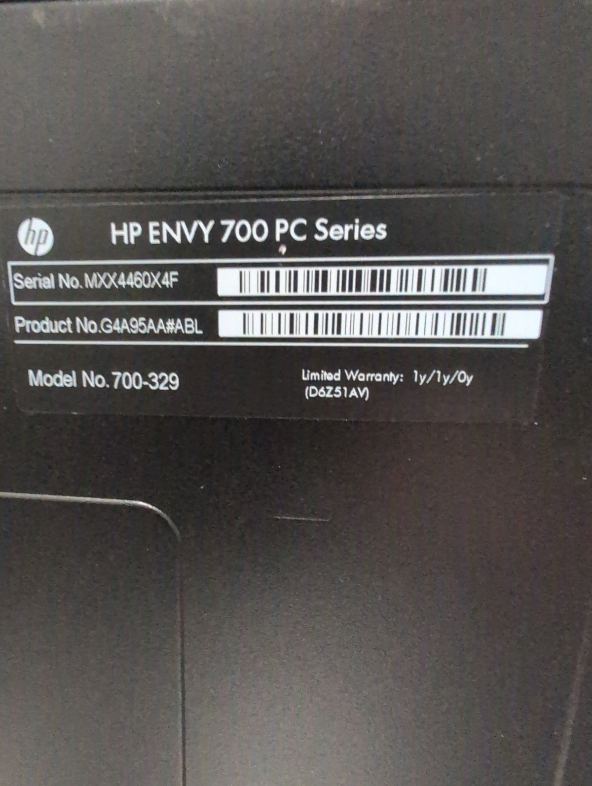 🎸 HP Envy 700 Desktop Intel i7-4770 12GB RAM 250GB SSD Blu-Ray Win10