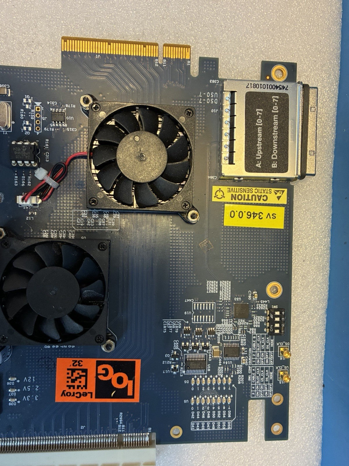 🔥Teledyne  LeCroy PCIe2  Gen2 Interposer PN:923873-00 rev B(bad fan connection)