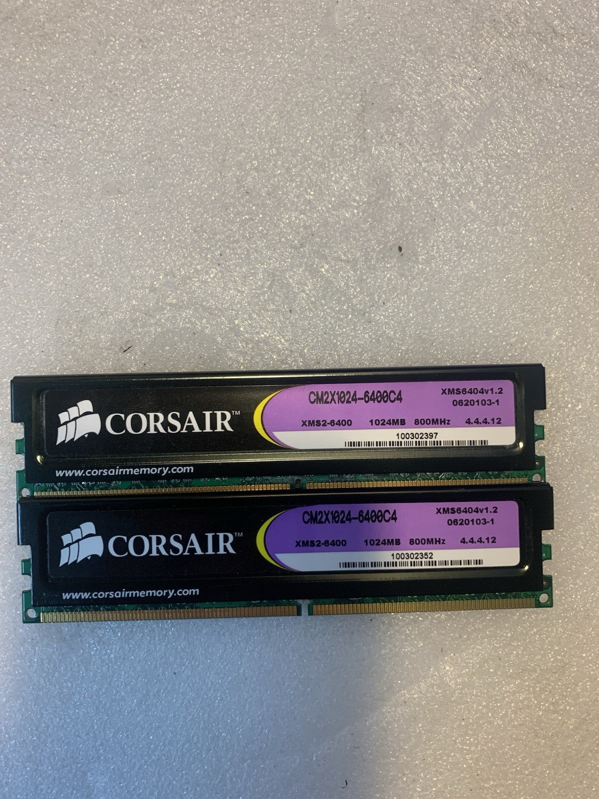 🔥 2x1GB Corsair XMS2 DDR2 2GB Kit 800MHz PC2-6400 CL4 Desktop Memory