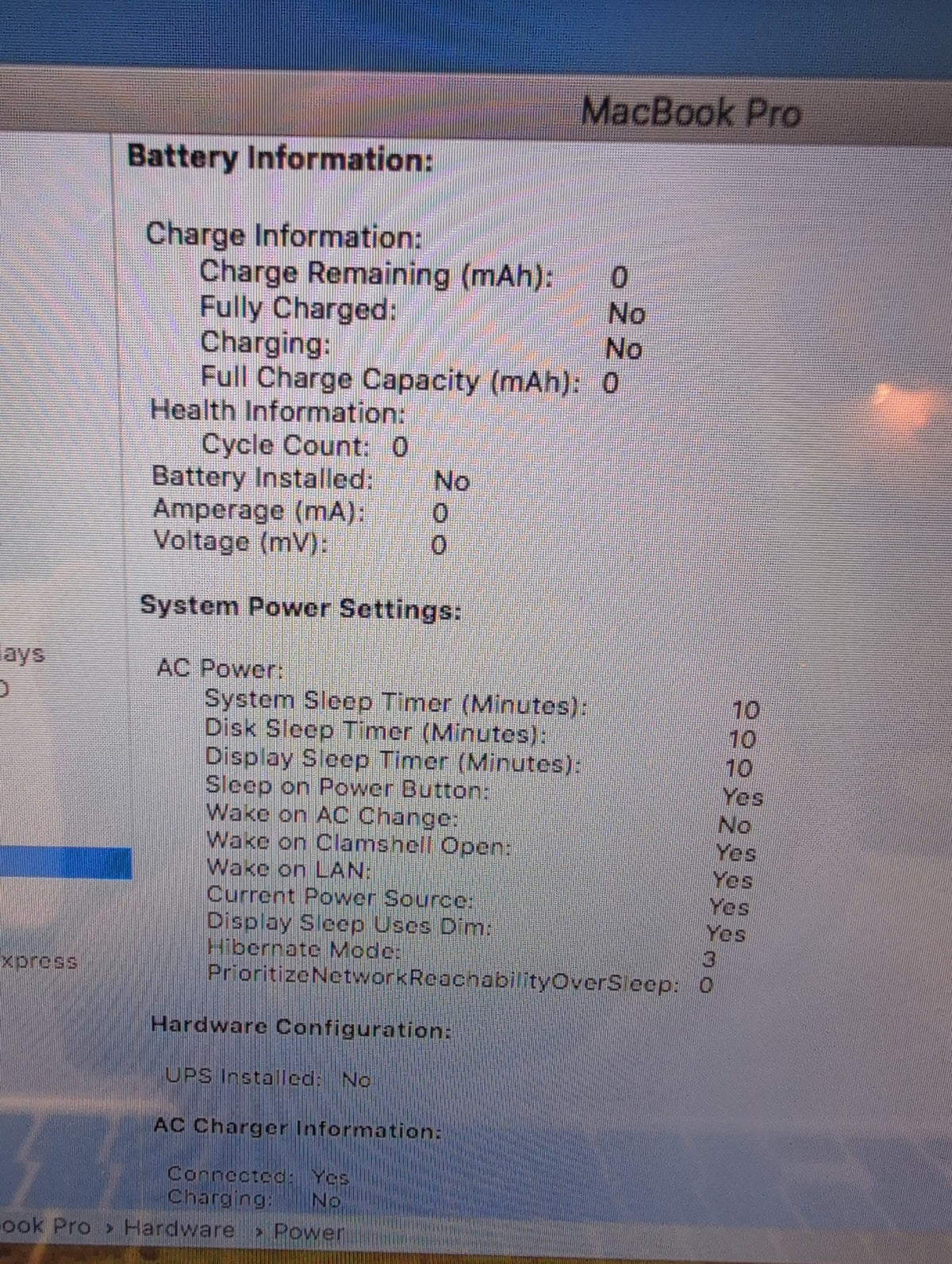 Apple MacBook Pro 13" 2010/C2D 2.66GHz/ 4GB/320GB HDD (NO BATTERY,NO AC, READ) -