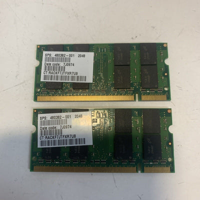 2x 2GB =4GB HP Pavilion dv7 laptop PC2-6400 800MHZ laptop memory