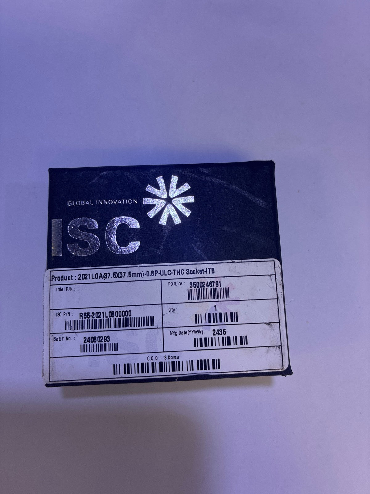 🔥 ISC 2021 LGA 37.5x37.5mm 0.8P ULC-THC Test Socket ITB R55-2021L0B00000