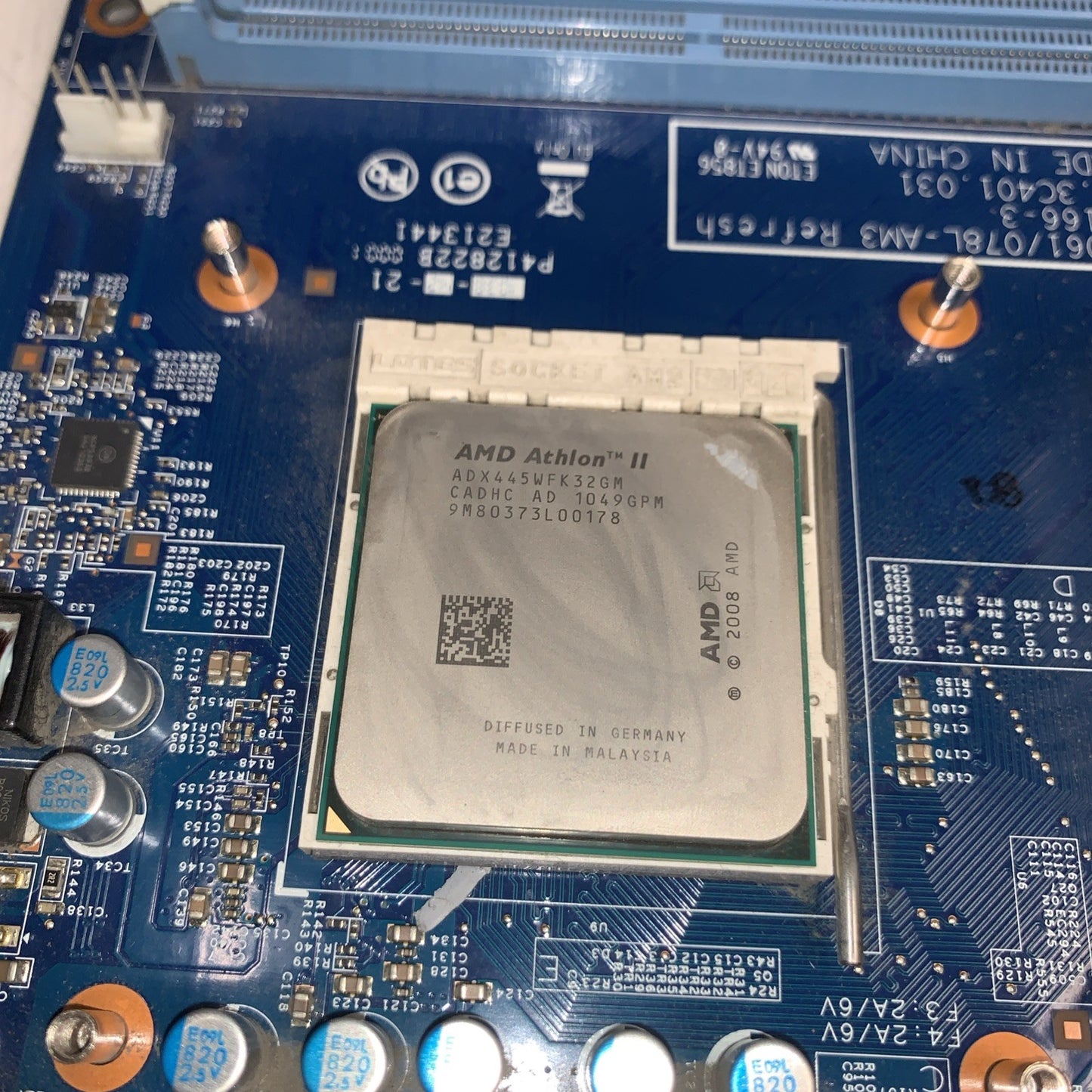 Acer DA061/078L-AM3 Refresh Motherboard Socket AM3 DDR3 Micro-ATX +CPU