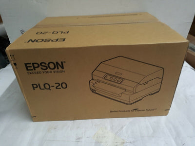 NEW IN BOX EPSON PLQ-20 C11C560111 Impact Dot Matrix  Passbook Printer (120V)