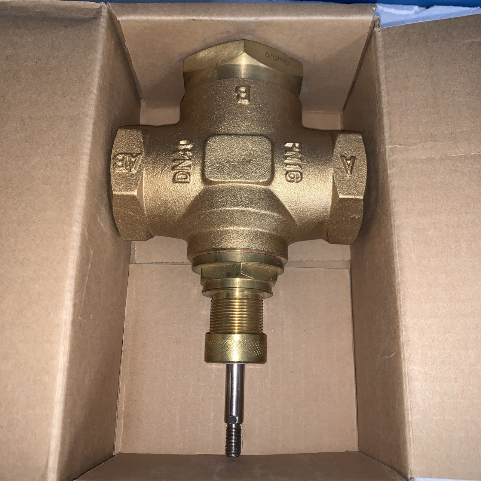 SINRO VB-2200-40 DN40 PN16 Brass 3-Way HVAC Control Valve 1-1/2” New