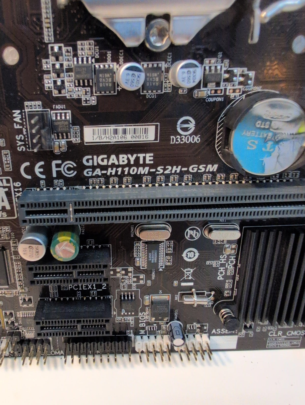 Gigabyte GA-H110M-S2H-GSM Micro-ATX LGA1151 DDR4 Motherboard Intel H110 -