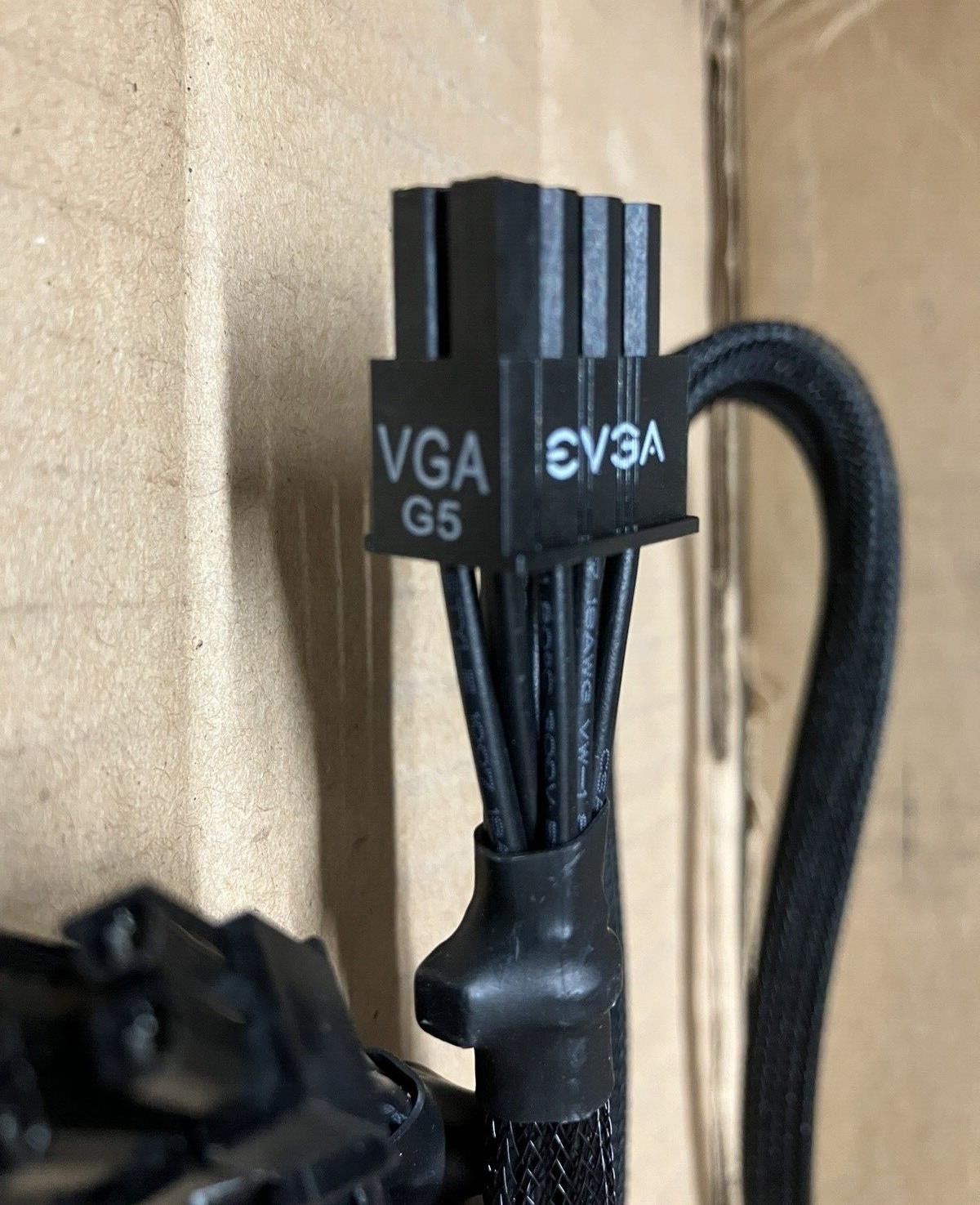 ~ EVGA G5 PCIe (VGA) PSU Cable, 8-Pin to DUAL 8-Pin (6-Pin + 2-Pin) Power Cable