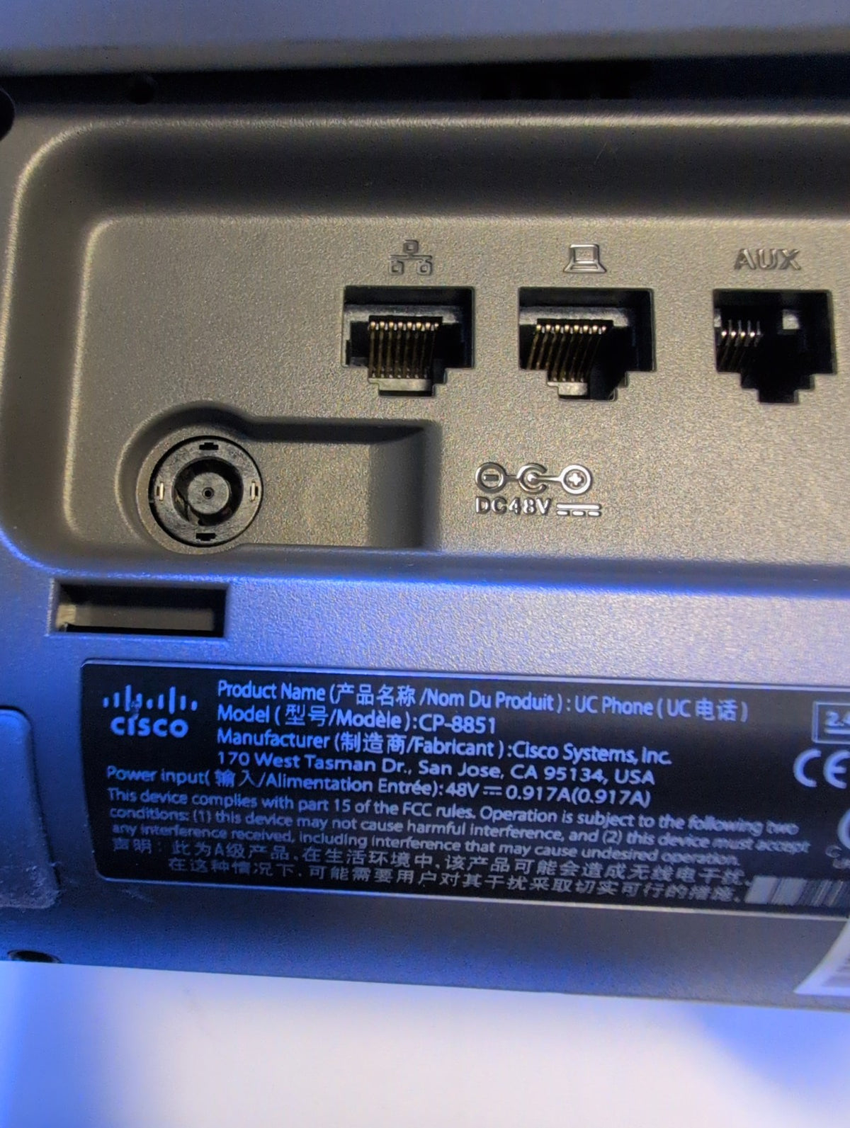 🎸 Cisco CP-8851 Unified Communications IP Phone with Color Touchscreen Display