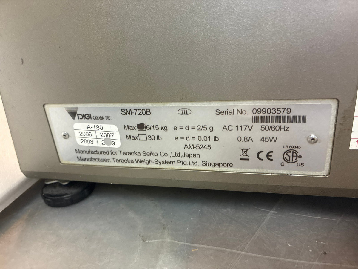 🔥 DIGI SM-720B Commercial Price Computing Scale w/ Label Printer - Parts