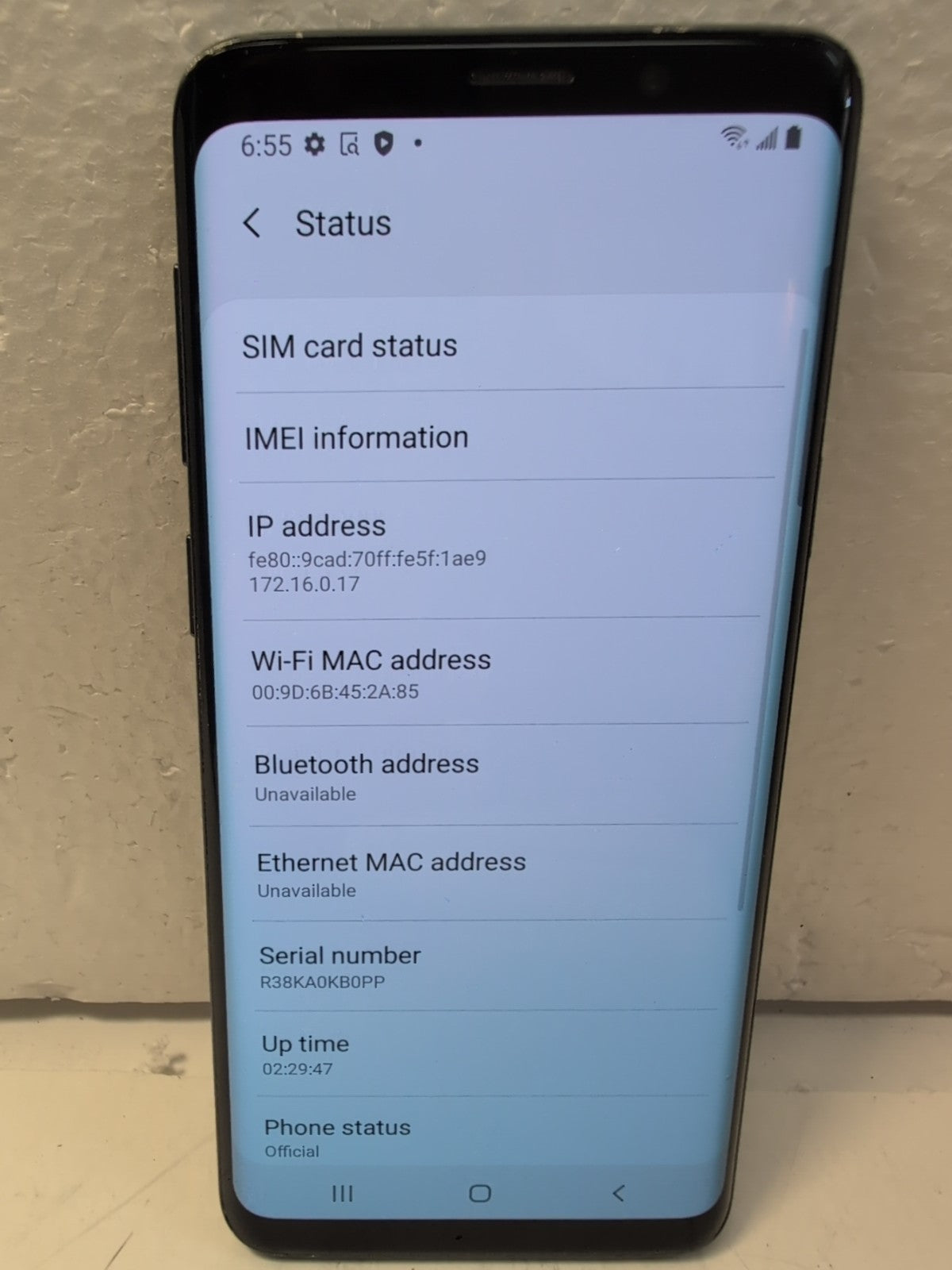 🔥 Samsung Galaxy S9 Android 5.8"  Black  4GB+64GB (Back Cracked) -