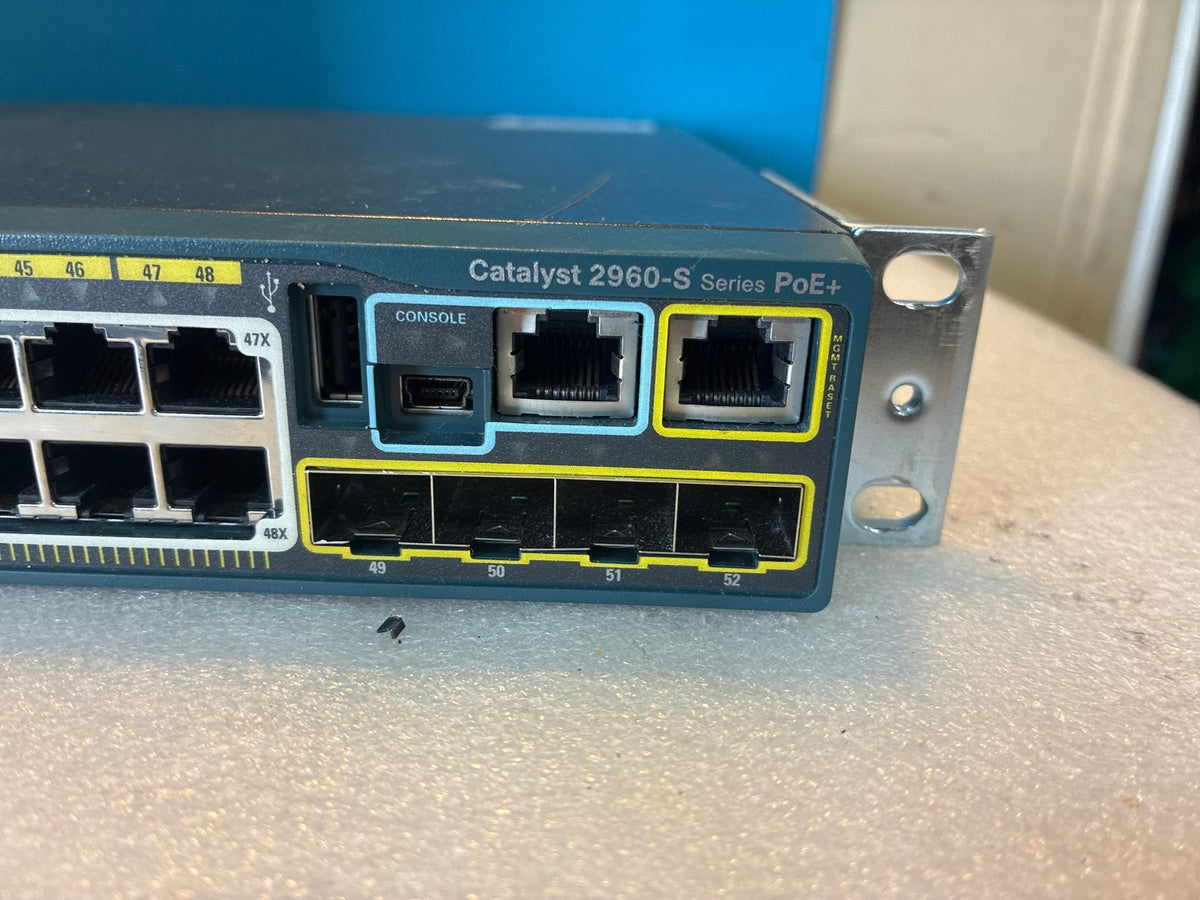🔥 Cisco Catalyst WS-C2960S-48FPS-L 48-Port PoE+ Gigabit Managed Switch 4xSFP