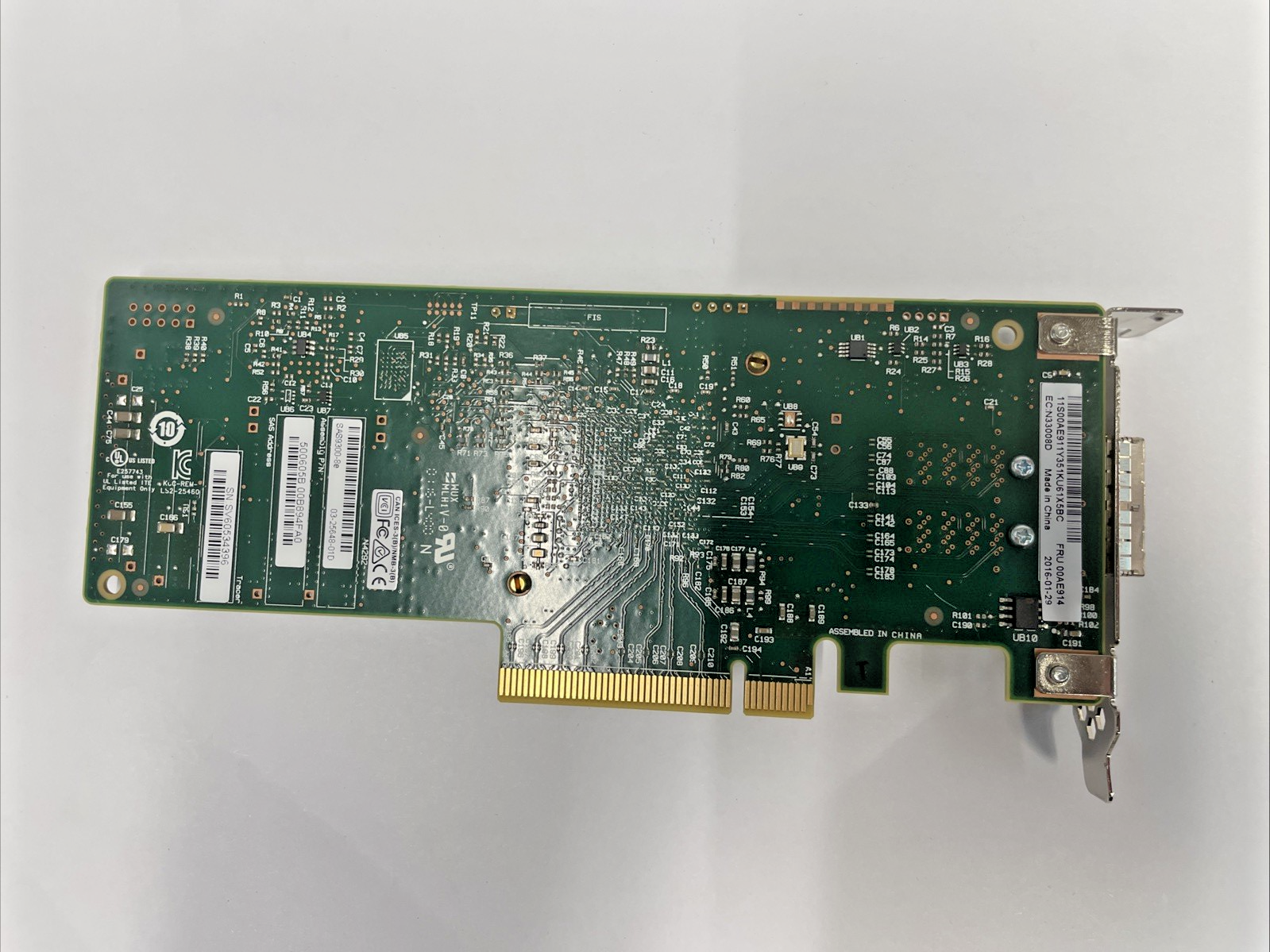 🔥 LSI  PCIe x8 SAS/SATA L/Profile Host Bus Adapter FRU P/N: 00AE914 +