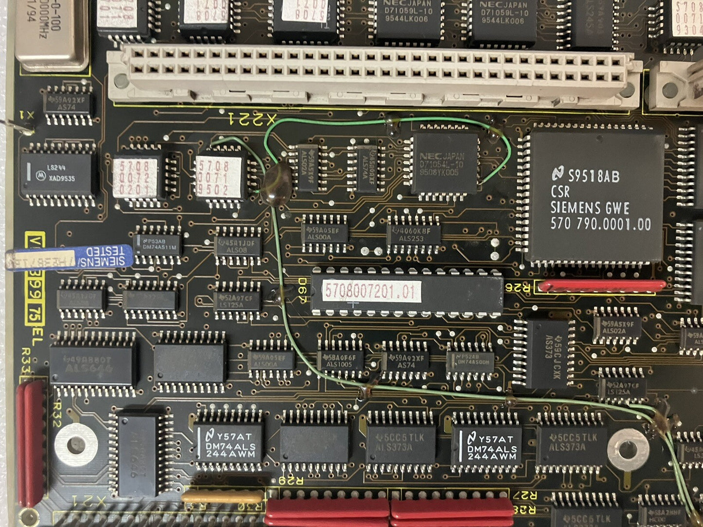 ~SIEMENS Erzeugnisstand 570 474 9002.01 Circuit Board w/ AMD Am386 DX DXL-25 CPU
