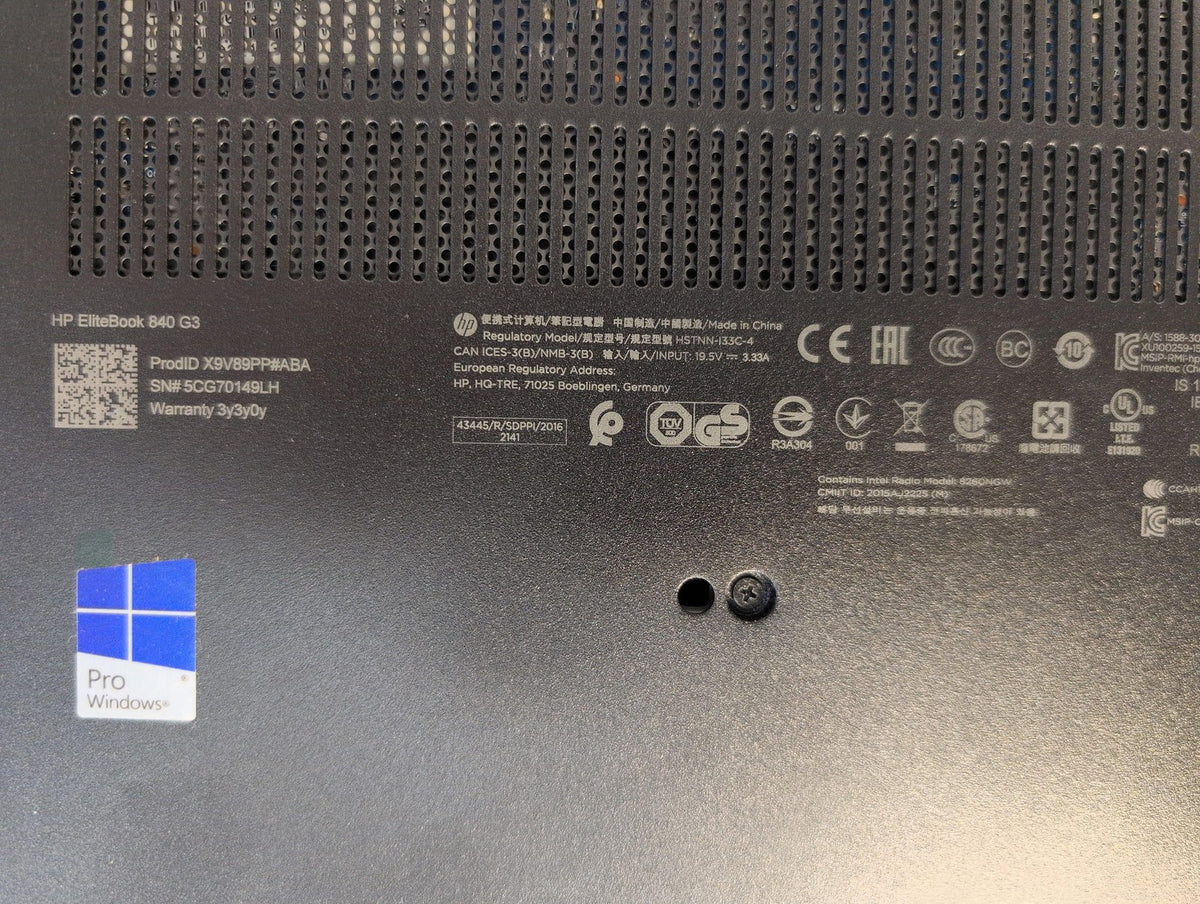 🎸 HP EliteBook 840 G3 14" Laptop i5-6300U 8GB RAM 128GB SSD Win11