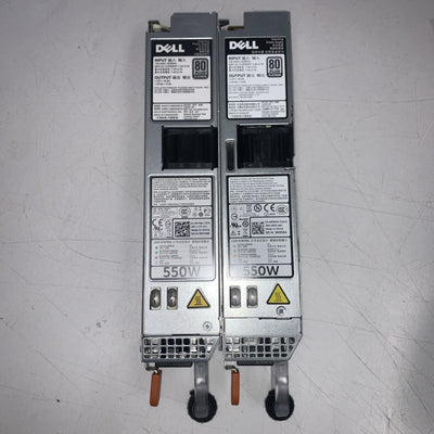 🔥Lot of 2 Dell PowerEdge R320 R420 550W 80+Power Supply RYMG6 D33R2 M9SX4
