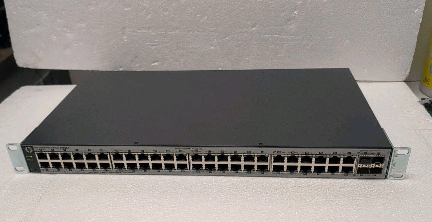 🔥 HP J9981A 10/100/1000 Base-T 48-Port Gigabit Managed Switch 1820-48G 4x SFP -
