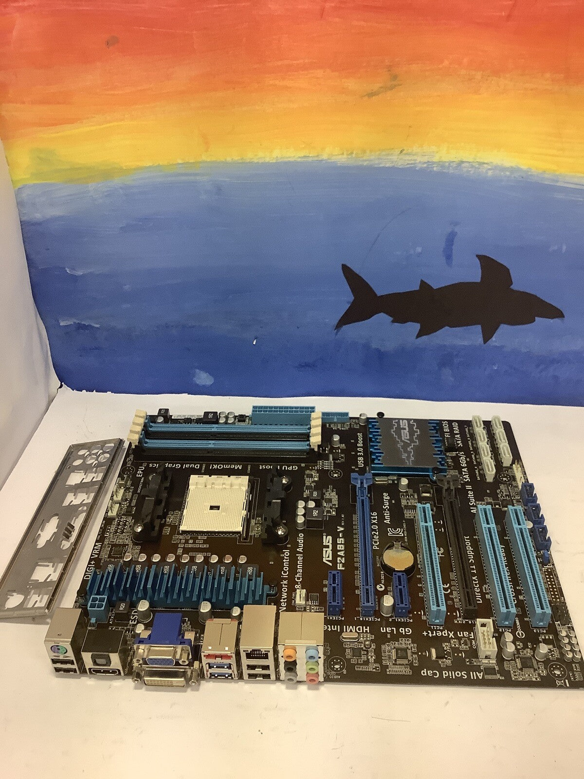 Asus F2A85-V AMD Motherboard With I/O Plate