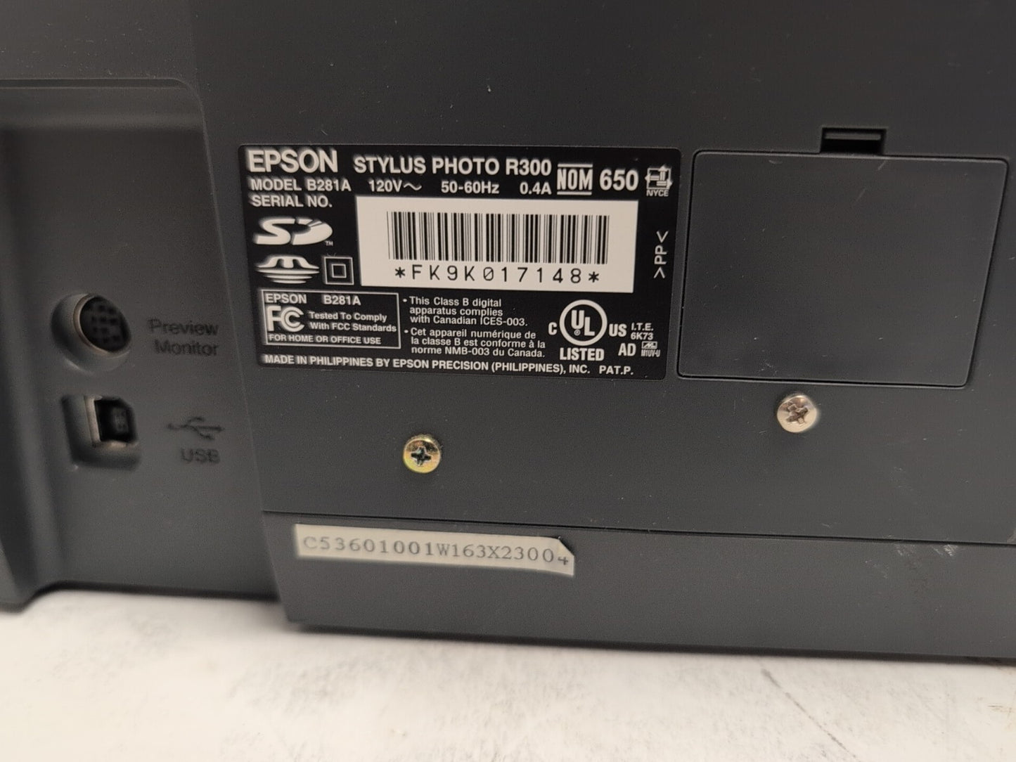 🔥 Epson Stylus Photo R300 Digital Photo Inkjet Printer -