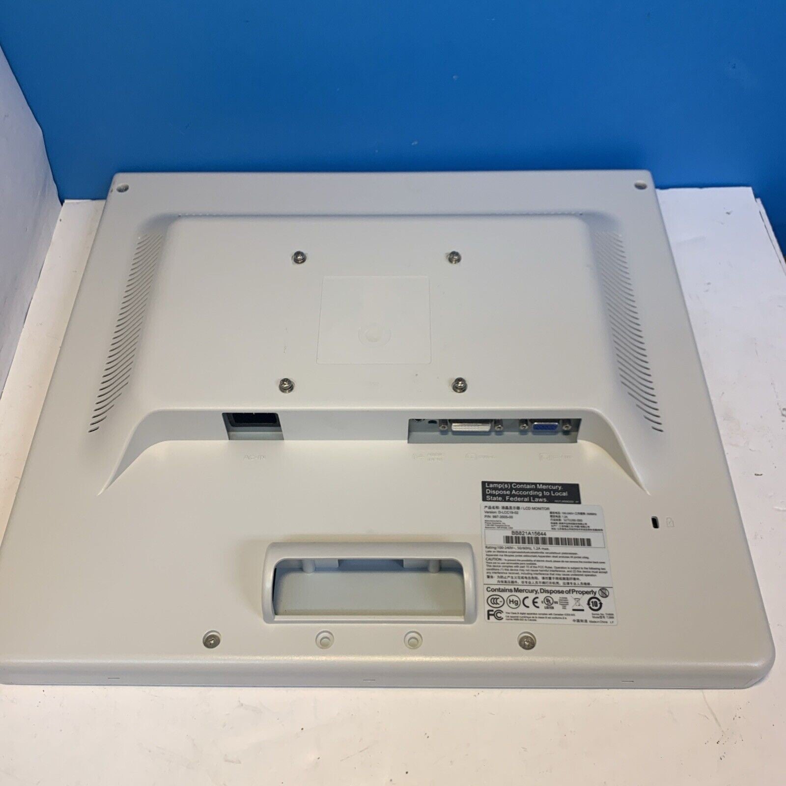 GE Datex-Ohmeda D-LCC19-02 997-3505-00 FLAT SCREEN MONITOR