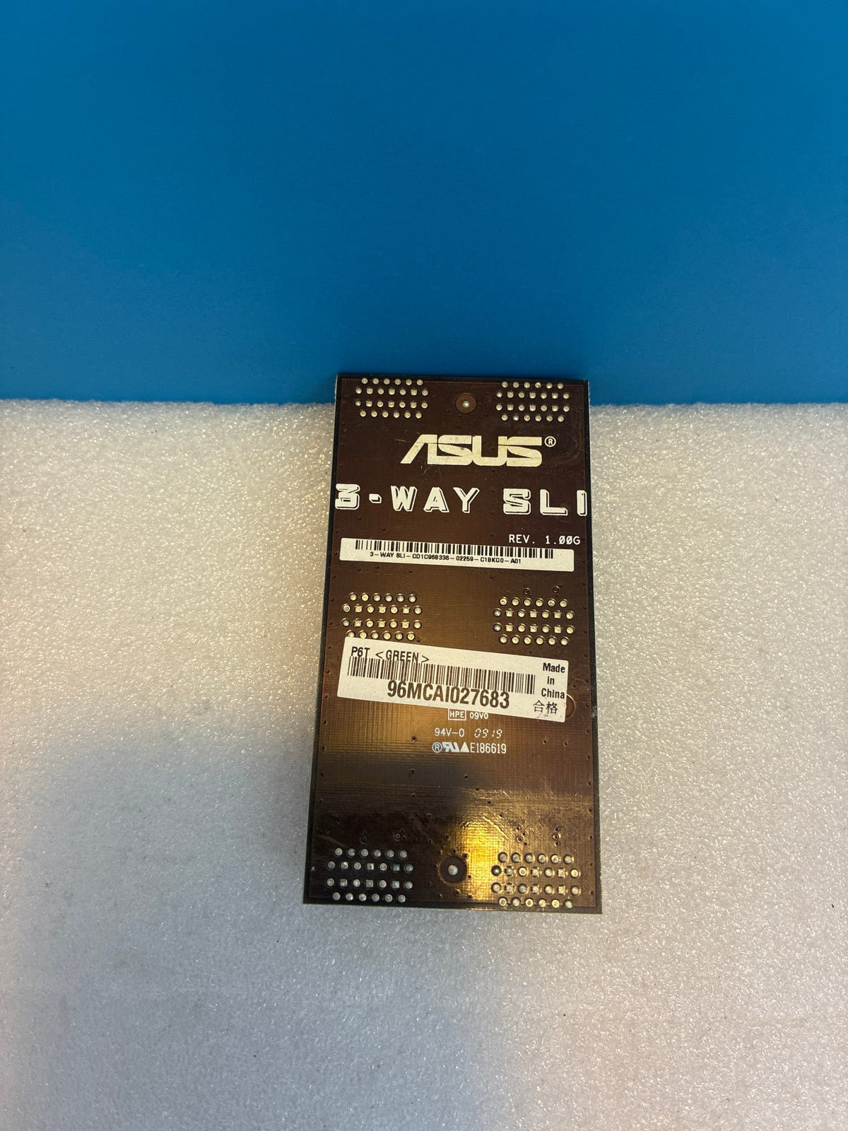 🔥 ASUS 3-Way SLI Bridge Connector REV 1.00G 3-WAY SLI-CD1C96B336-02259-C18KG0-A