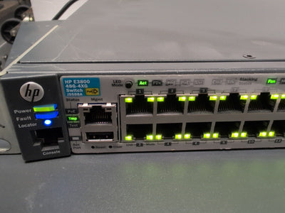 🔥 HP J9588A E3800 48-Port Gigabit 4x 10GBase-T 3800-48G-4XG POE Switch +PSU -