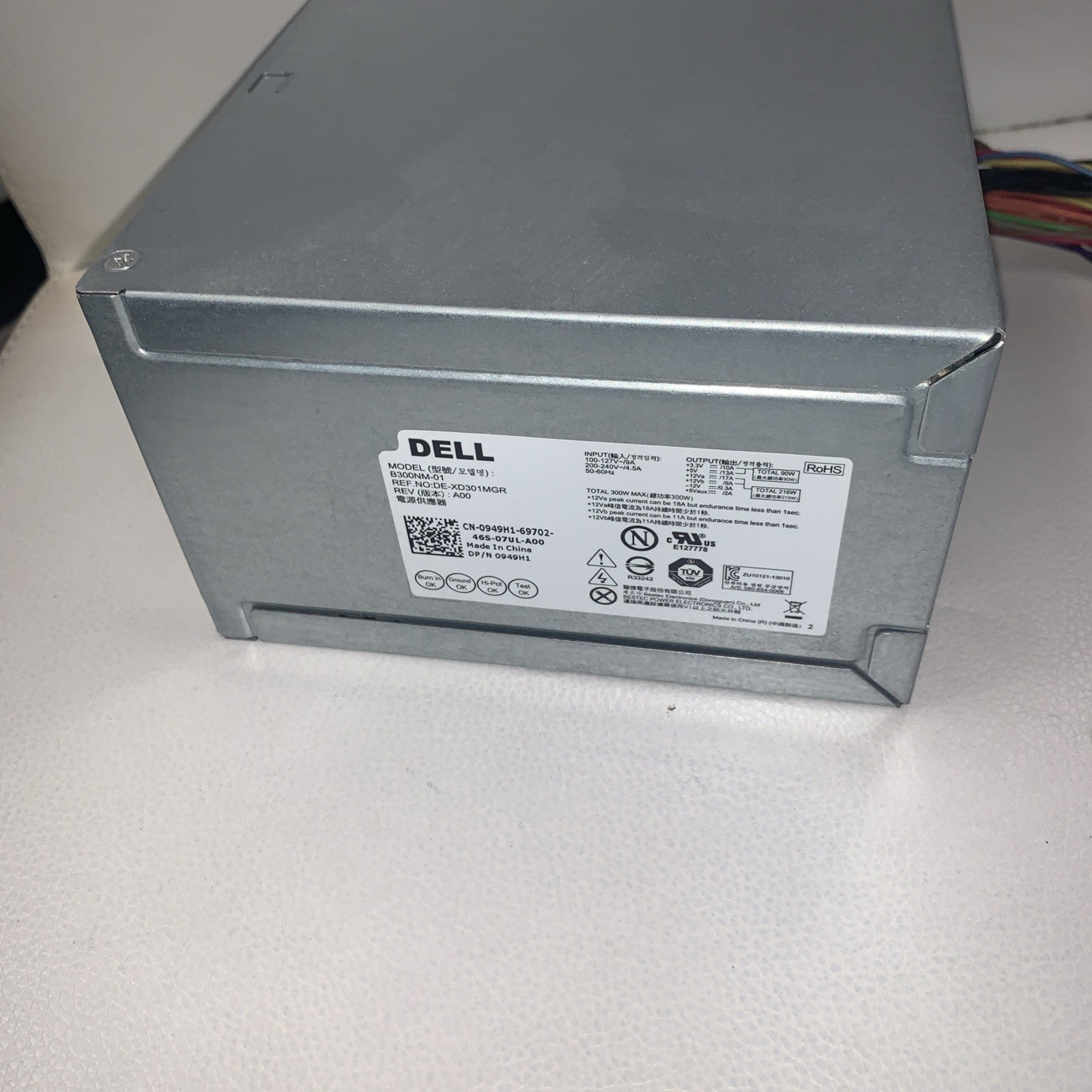 Dell Dekstop 300W Power Supply PSU B300NM-01 0949H1 949H1