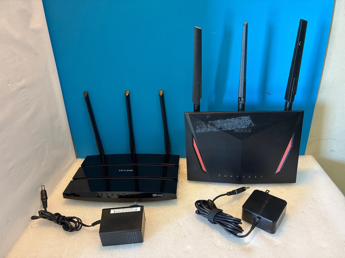 🔥 TP-Link Archer C59 AC1350 & ASUS RT-AC86U AC2900 Wireless Routers Lot of 2