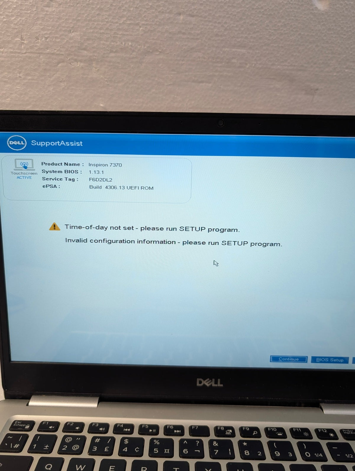 🎸 Dell Inspiron 7370 P83G 13.3" Laptop i5-8250U 8GB RAM 256GB SSD (NO BATTERY)