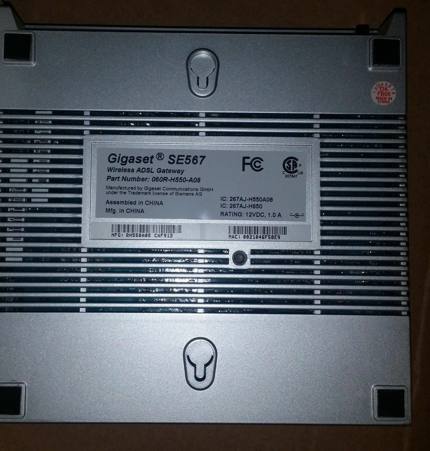 Telus Wireless Internet Modem Gigaset SE567 used
