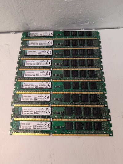 🔥9x Kingston KVR16N11S8/4 36GB (9x4GB) PC3-12800 Desktop Memory Low Profile  -