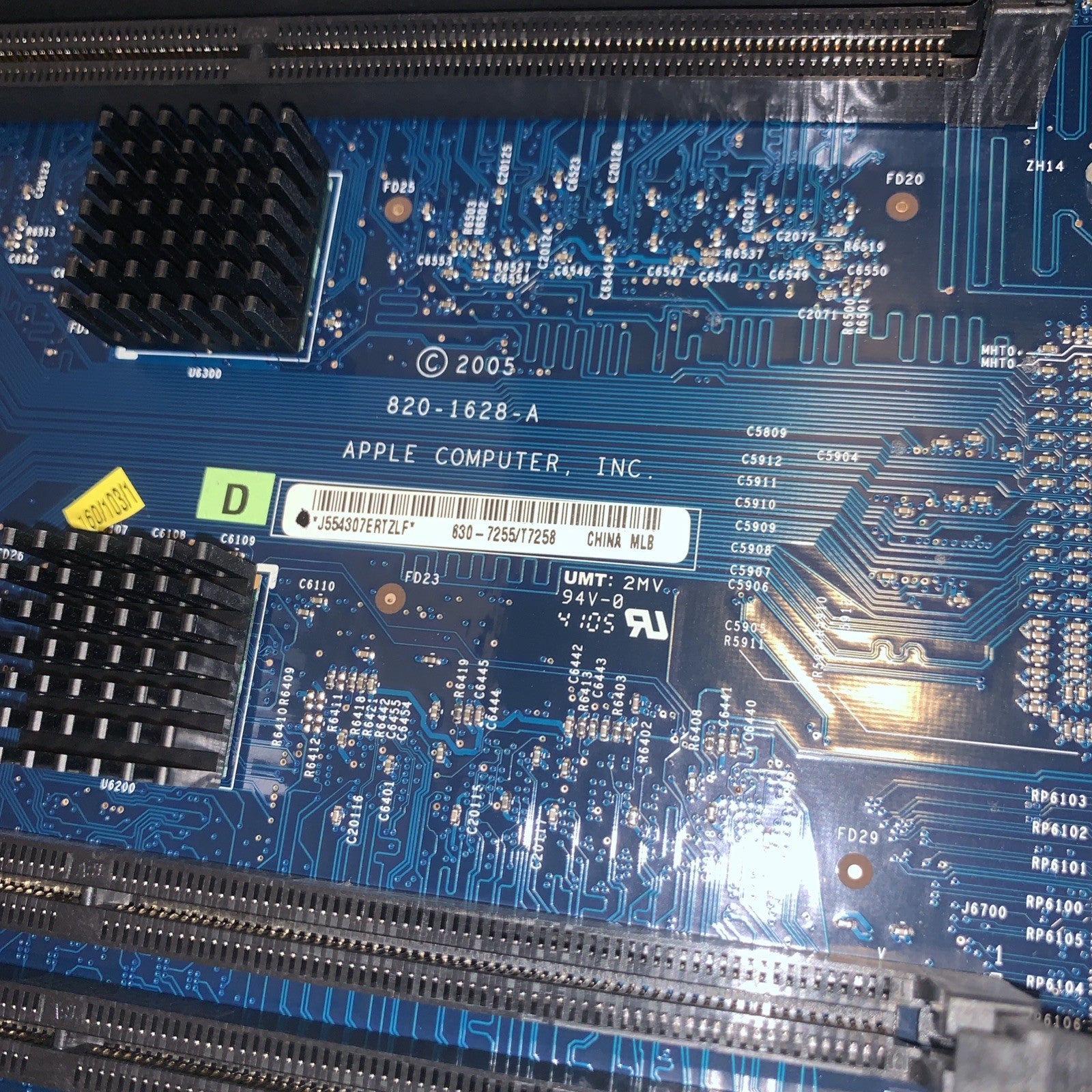 🔥 Apple POWERMAC G5 QUAD  LOGIC BOARD 820-1628-A 630-7255/T7258