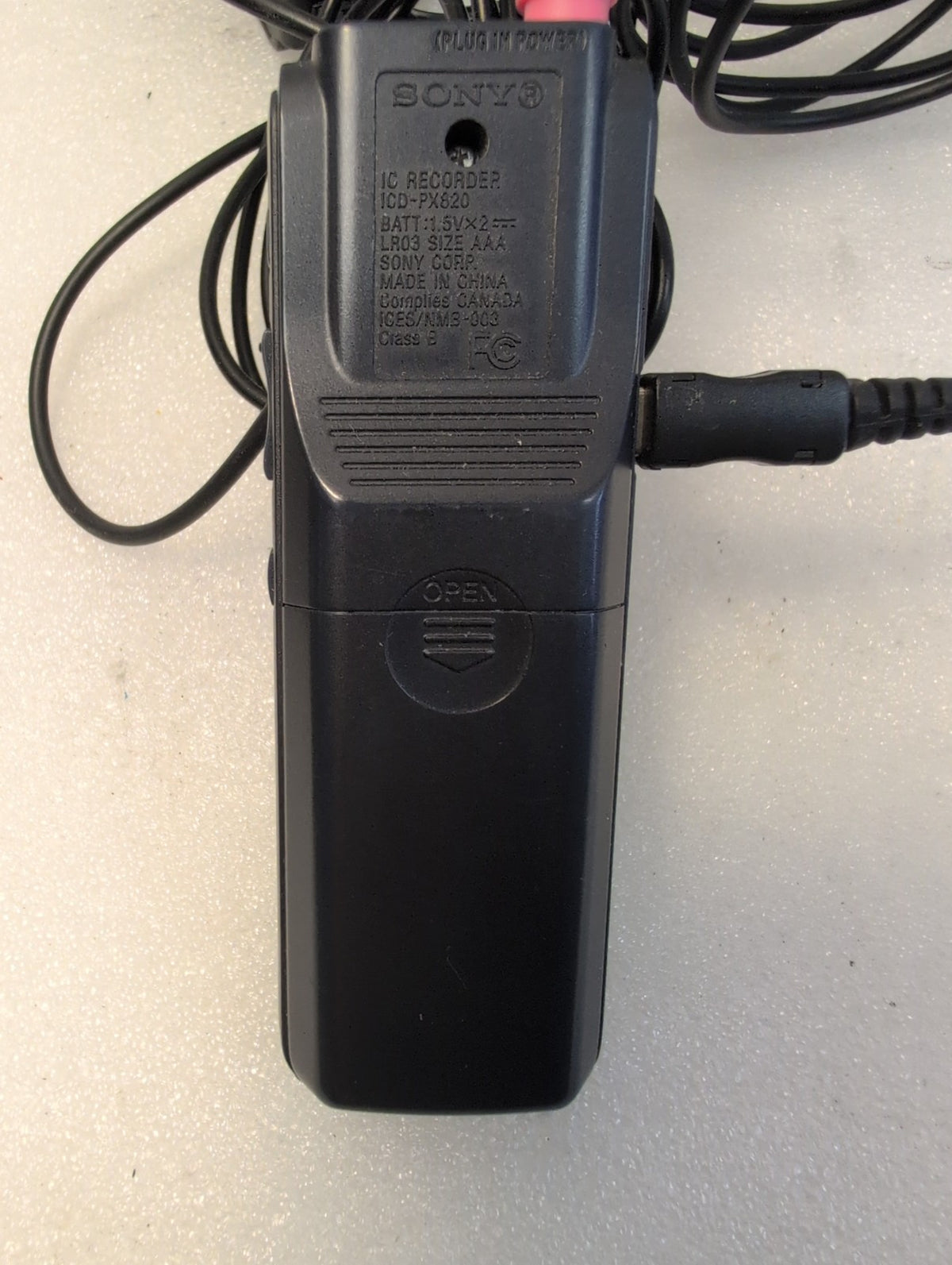 🎸 Sony ICD-PX820 Digital IC Voice Recorder Black Dictaphone LCD Display