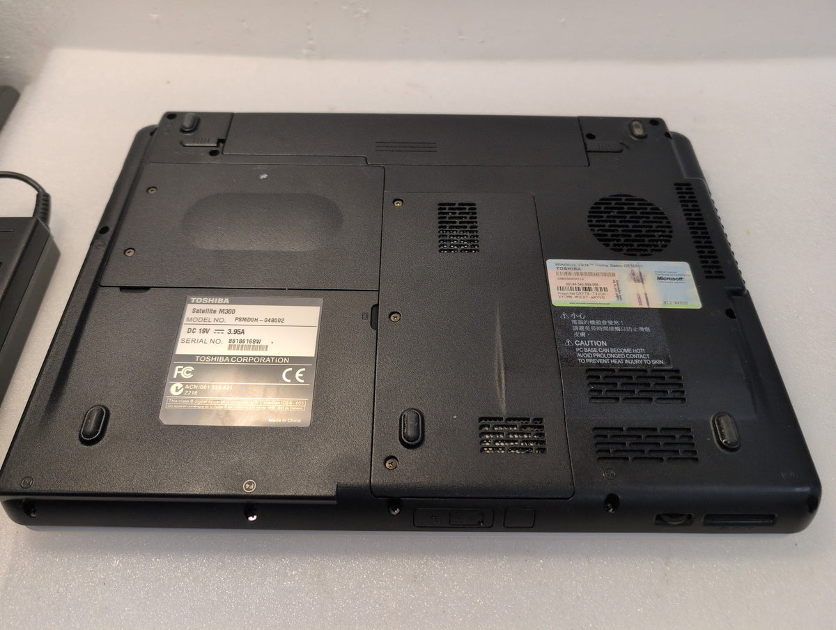 🎸 Toshiba Satellite M300 13.3" Laptop Core 2 Duo 2.0GHz 3GB RAM 250GB HDD WINXP