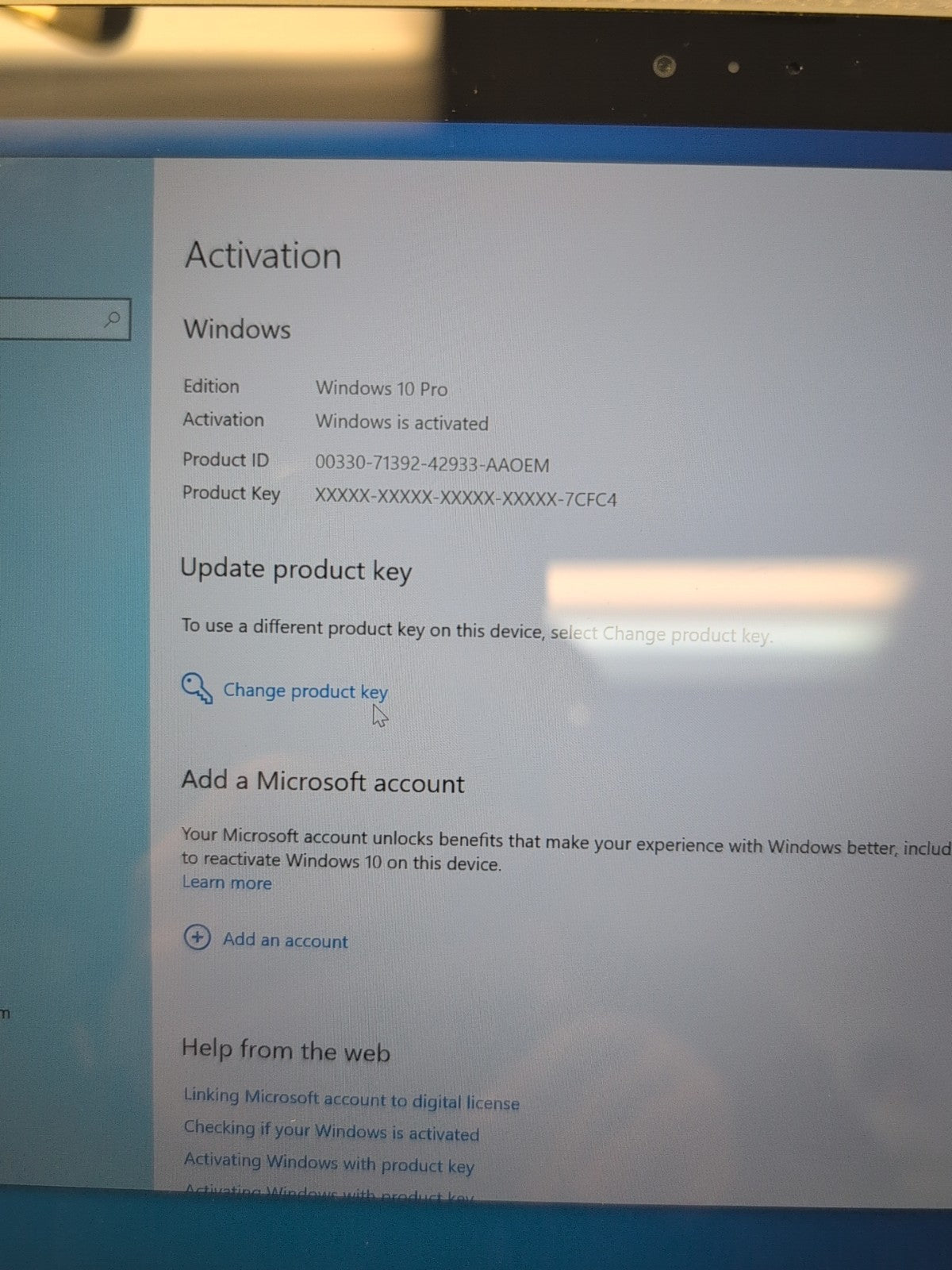Microsoft 12" Surface Pro 3 1631  i5-4300U/4GB/128GB SSD/Win10/Keyboard (NO AC)-