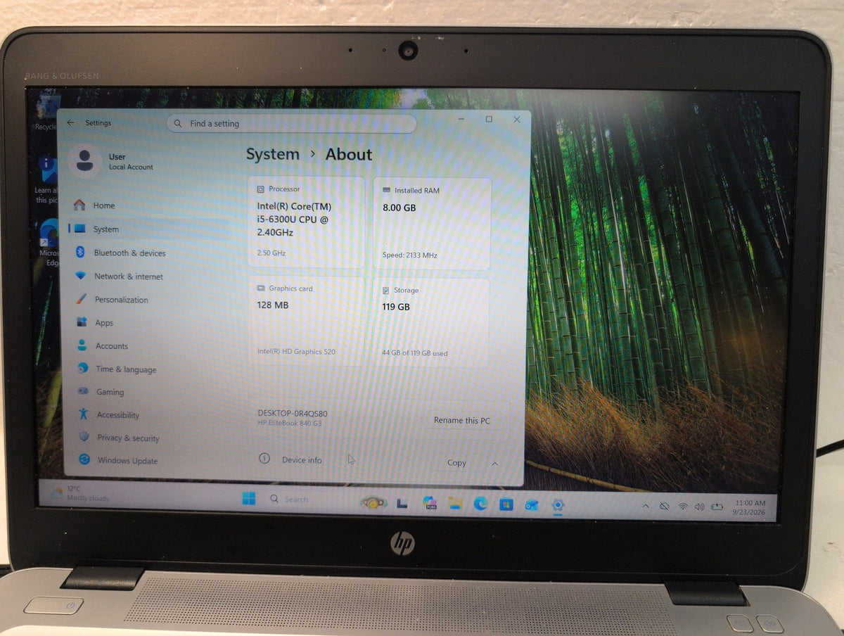 🎸 HP EliteBook 840 G3 14" Laptop i5-6300U 8GB RAM 128GB SSD Win11