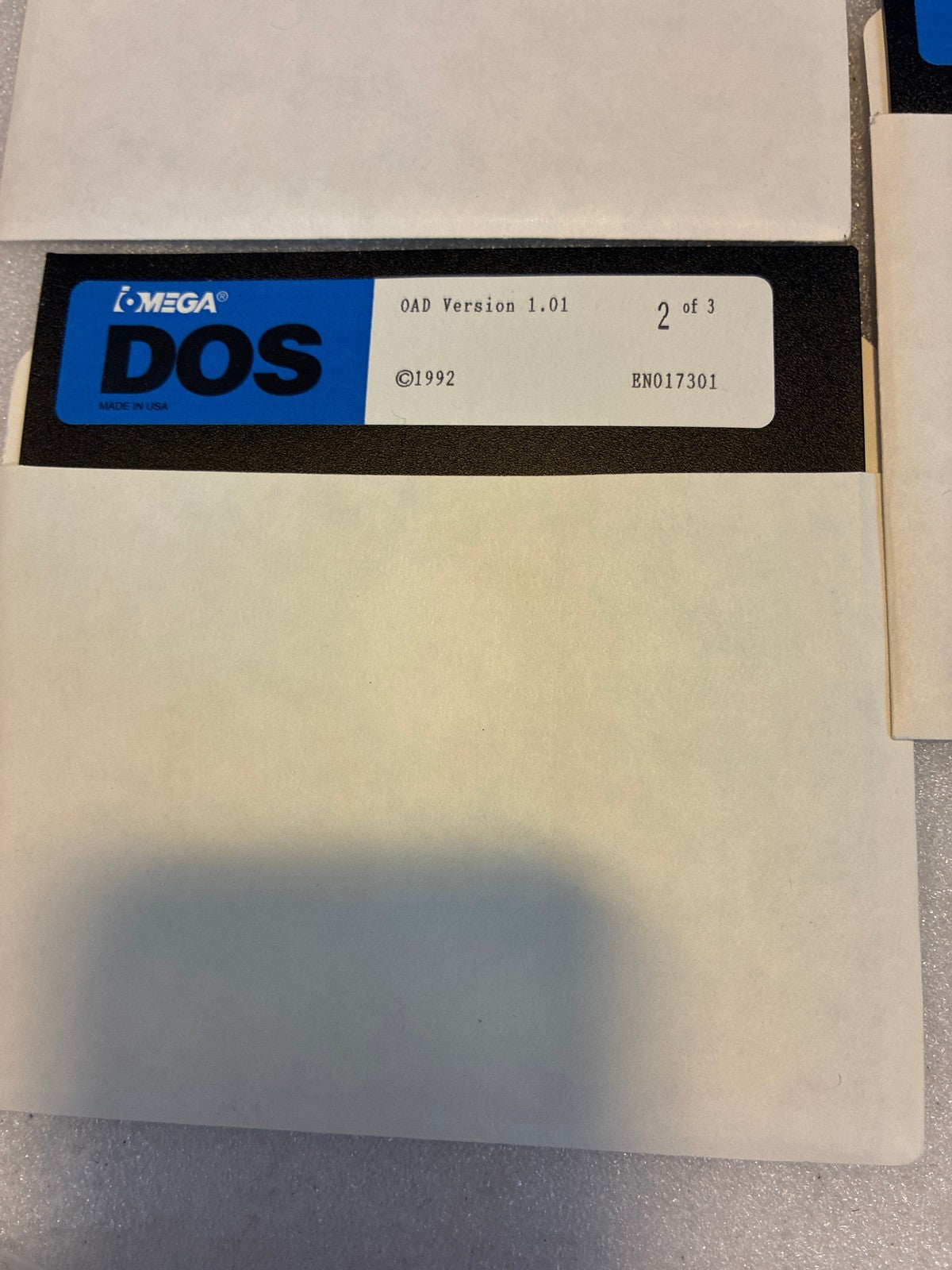 🔥 Iomega OAD Version 1.01 DOS 5.25" Floppy 3-Disk Complete Set 1992