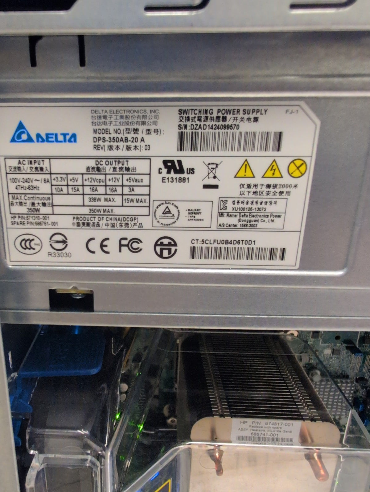 🎸 HP ProLiant ML310e Gen8 v2 Tower Server 783312-S01 Xeon E3-1220v3 16GB NO HDD