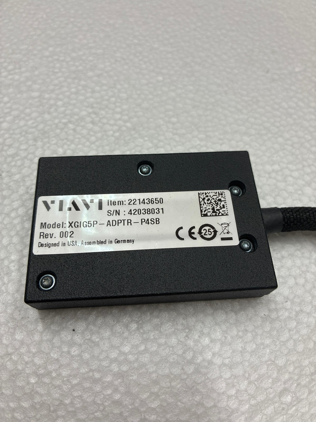 🔥 VIAVI XGIG5P-ADPTR-P4SB Adapter Rev. 002 Black Metal Network Test Module