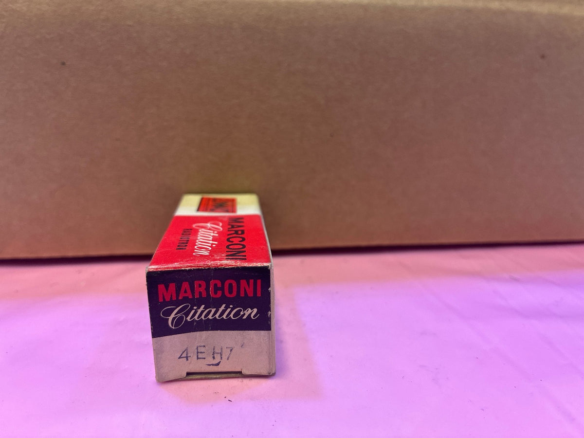 🔥 Marconi Citation 4EH7 Vacuum Tube NOS Vintage in Original Box