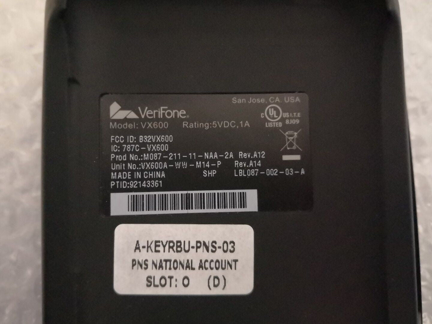 + NEW Verifone VX600 Bluetooth POS Card Reader Chip/Swipe LCD Keypad Scanner @@@