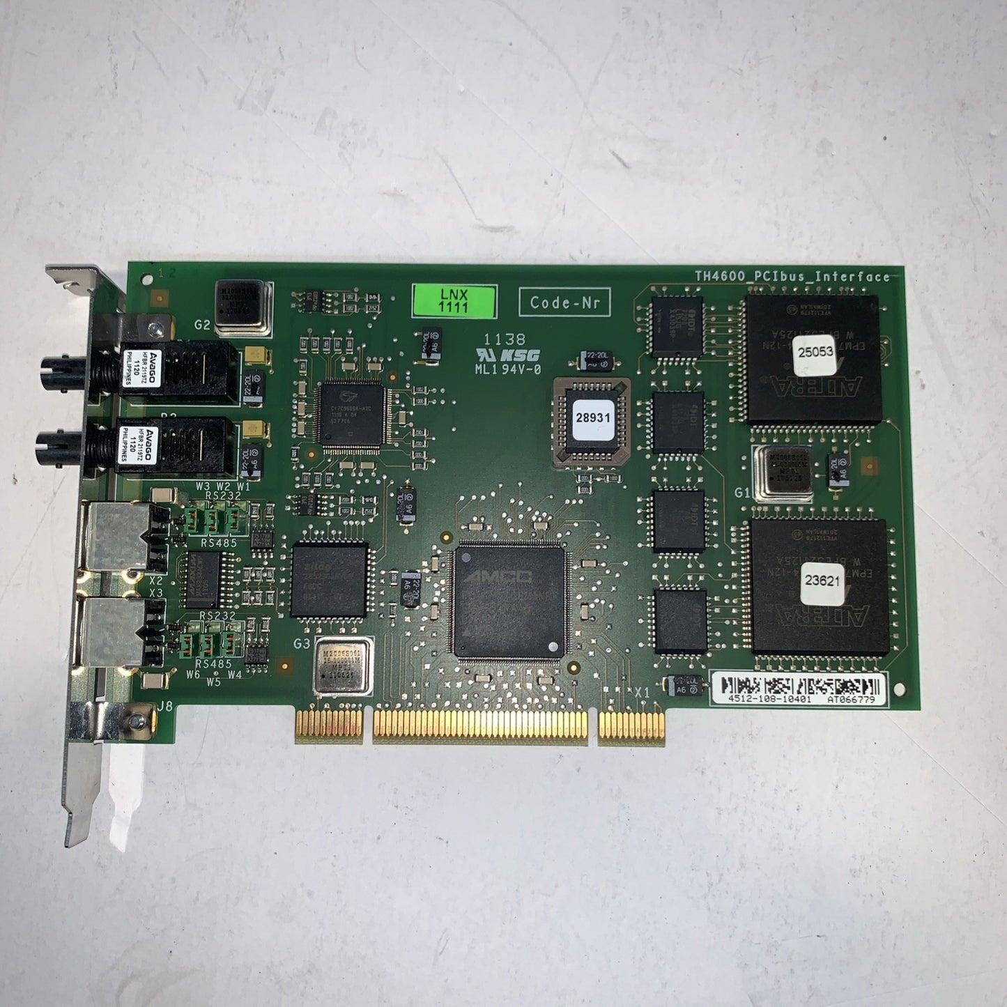 TH4600_PCI bus_Interface 4512-108-10401