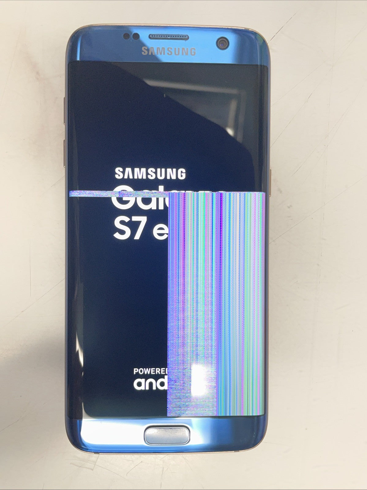 🔥 Galaxy S7 Edge  Locked Cracked  Smart Phone with a distorted display  +