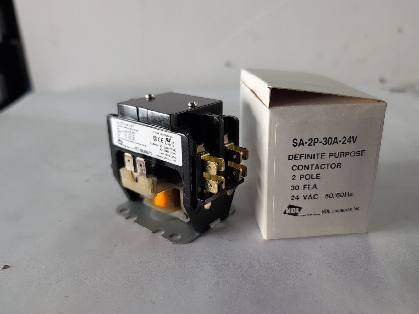 🔥 NEW NDL Electrical SA-2P-30A-24V DEFINITE PUPPOSE 2 POLE 30 FLA Contactor -