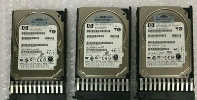 - 3x HP DG146A3516 438628-002 375863 146GB SAS 2.5" HDD 10K MBB2147RC W/CADDY  