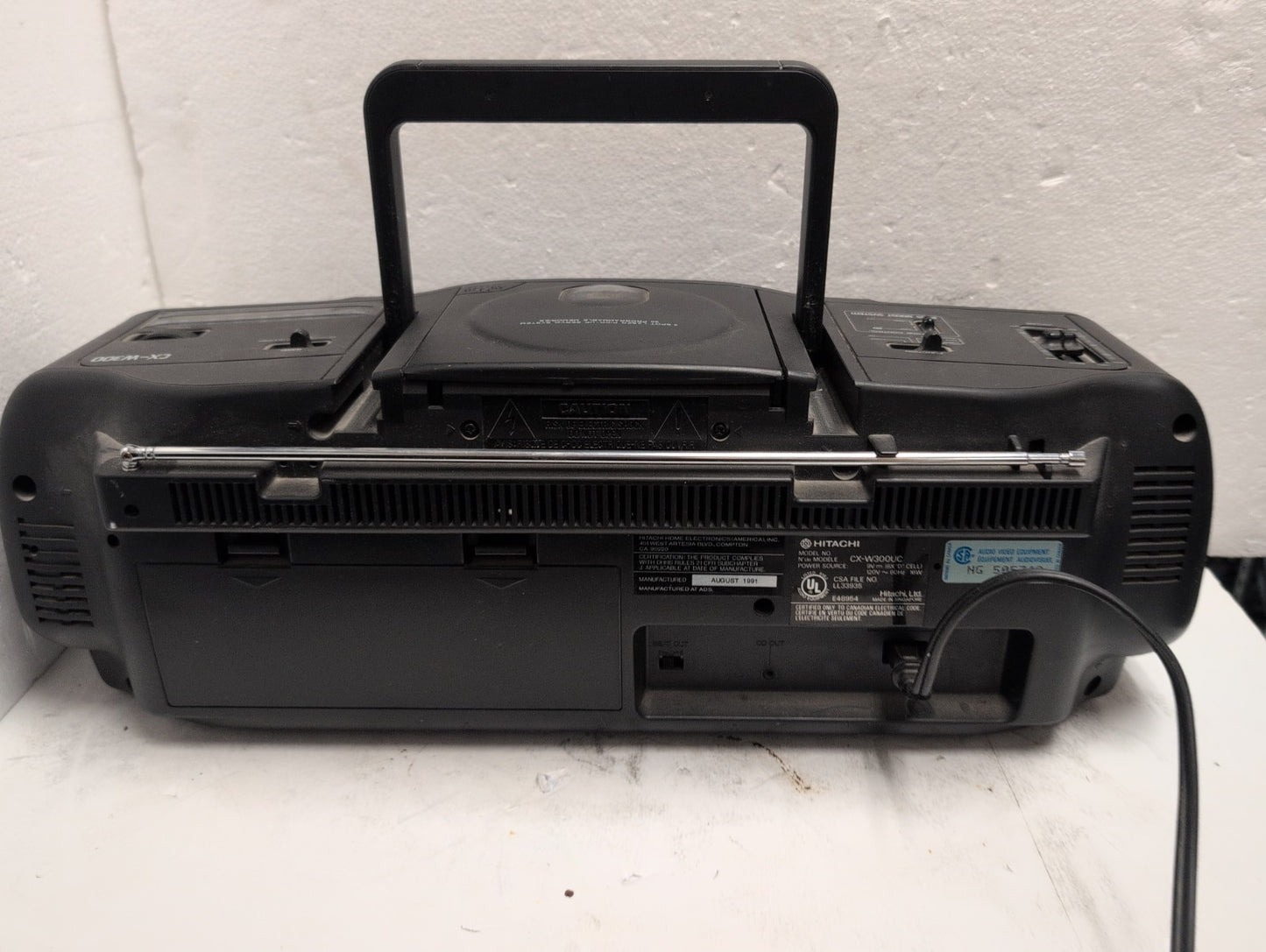 🔥 HITACHI BASS BOOST SYSTEM CX-W300 RADIO-CD- 2 CASSETTE PLAYERS (READ) -