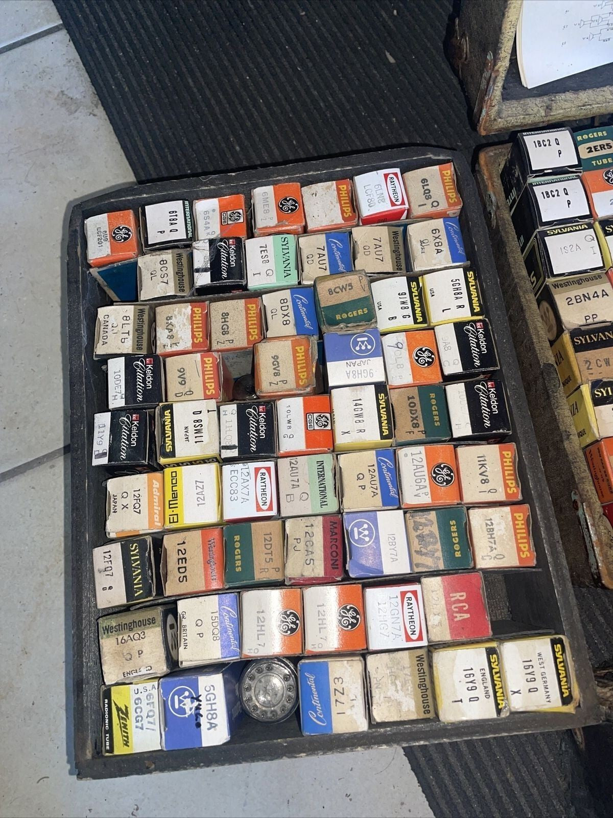 Large lot of  VINTAGE Electric tube old stock