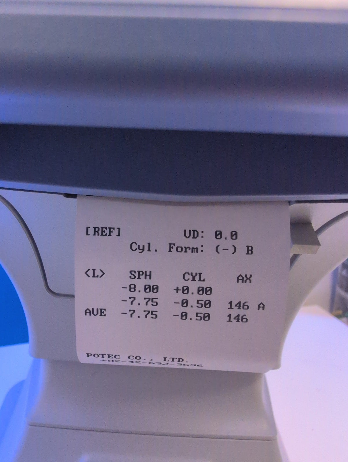 🎸 Potec PRK-7000 Auto Ref-Keratometer Ophthalmic Diagnostic Instrument